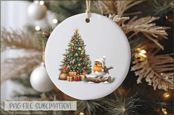 Baby Robin Christmas Ornament PNG Review