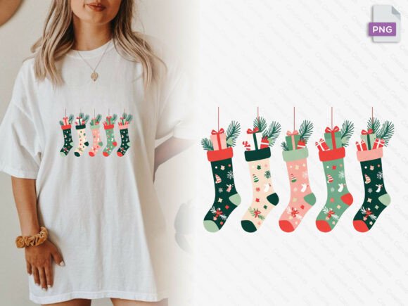 Christmas Socks Row Png: Illustrations Review