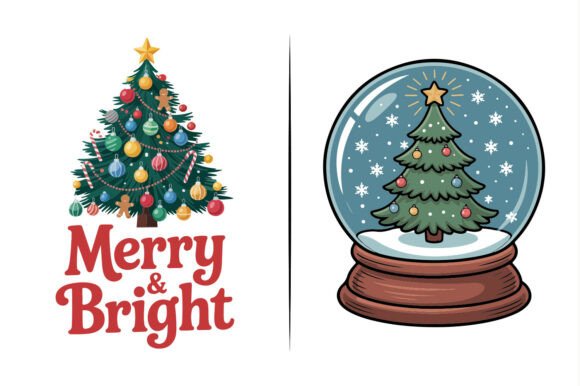 Christmas Tree Vectors: Editorial Illustrations
