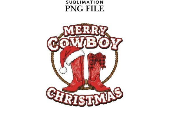 Cowboy Christmas PNG: Rustic Illustrations