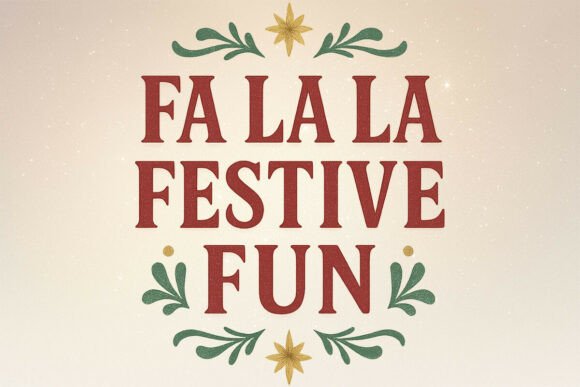 Fa La La Festive Fun Christmas Sweater Illustrations Review