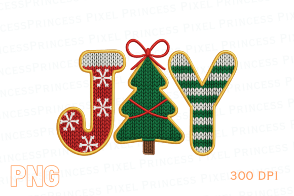 Joy Yarn PNG: Coquette Christmas Tree Illustrations