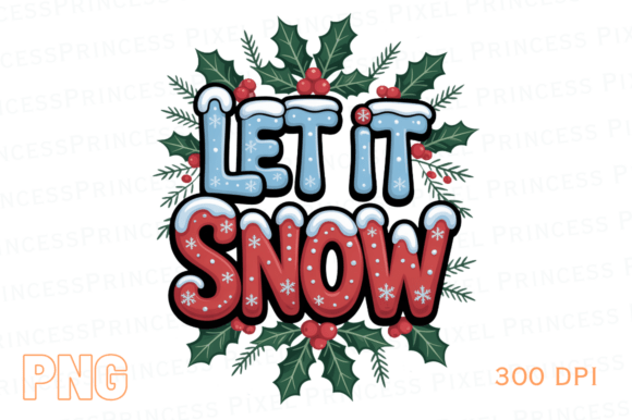 Let It Snow Christmas PNG: Premium Illustrations