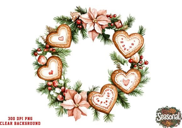 Peach Ornament Christmas Wreath PNG: Elevating Holiday Illustrations