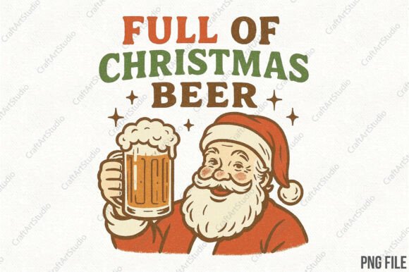 Retro Santa Christmas PNG: Bold Illustrations