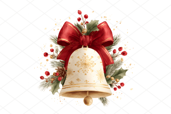 Review: 27 JPG Christmas Watercolor Bell Illustrations