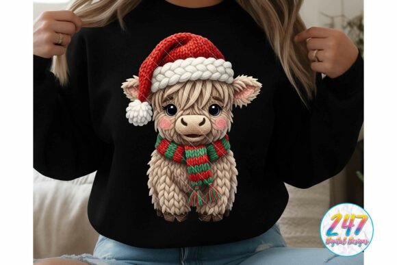 Review: Christmas Cow Faux Yarn Crochet Highland Illustrations