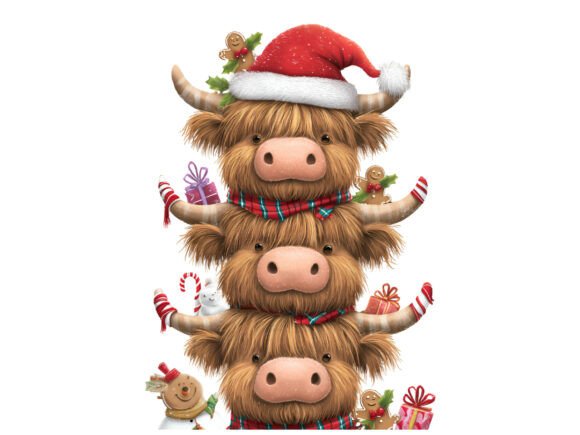 Review: Christmas Cow Stack PNG for Illustrations