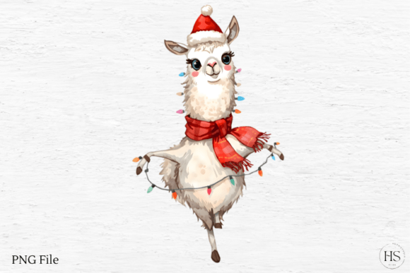 Review: Christmas Dancing Llama Illustrations
