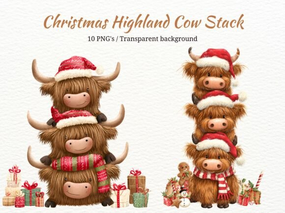 Review: Christmas Highland Cow Stack Set for Holiday Embroidery