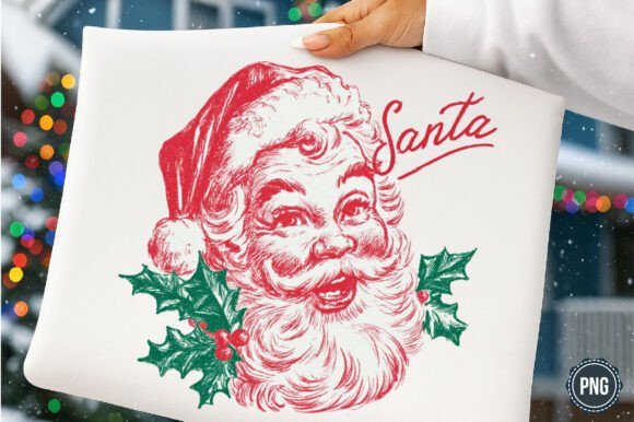 Reviewing Christmas Line Art Png- Santa for Stitching