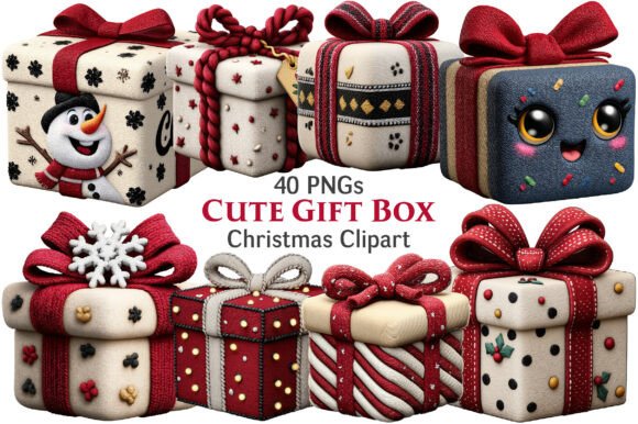 Whimsical Christmas Gift Clipart & Illustrations Review